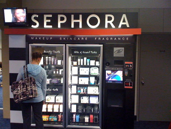 máquina expendedora cosméticos Sephora